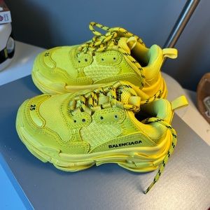 Kids Balenciaga Yellow Triple S